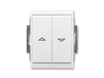 Time/Element - 3558E-A88943 03 - Ovl. 1/0+1/0, prístr, kryt, IP44 - biela/biela