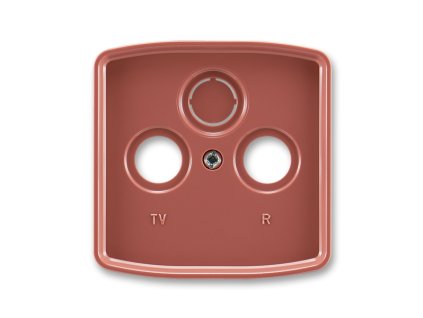 Tango - 5011A-A00300 R2 - Kryt zásuvky TV+R+SAT; vresová červená