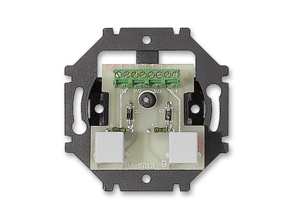 ABB - 5013U-A00105 - Prístroj zásuvky telefónnej, dvojnonás.