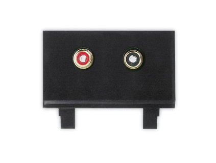 Time/Element - 5014E-A02206 - Nosná maska s CINCH konektormi - čierna