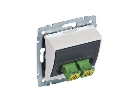 Valena - 770081 - Optická zásuvka 2x SC/APC - Biela