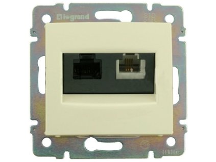 Valena - 774180 - Dátová zásuvka RJ11/RJ45 - Béžová