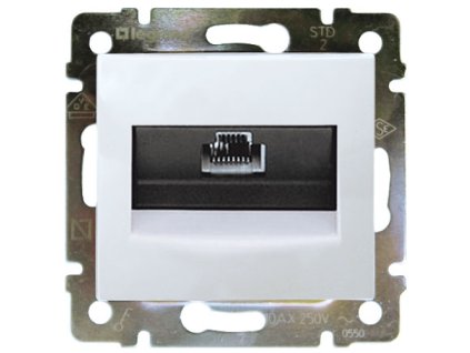 Valena - 774238 - Dátová zásuvka 1xRJ45 UTP Cat.5e - Biela