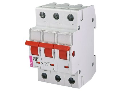 Hlavný vypínač ETI SV 363 3-pólový 63A na DIN lištu