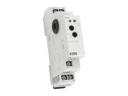 Prúdové kontrolné relé ELKO EP PRI-52 s otvorom pre prevlečenie vodiča, určené pre bezstra