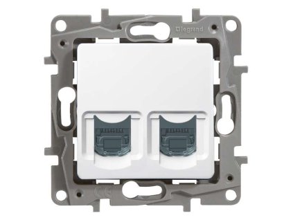 Niloé - 664774 - zásuvka dátová 2XRJ45 CAT.6 UTP - biela