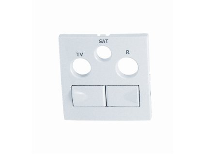 LOGUS90 - 90773 TBR - Kryt zásuvky R-TV-SAT 2xRJ45 Cat6, biela