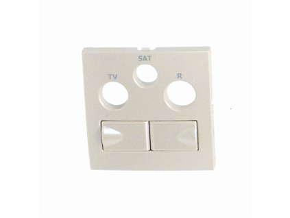 LOGUS90 - 90773 TPE - Kryt zásuvky R-TV-SAT 2xRJ45 Cat6, perleť