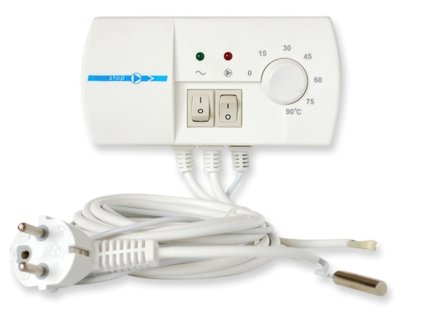 Termostat TC 1100A s príložným čidlom a Antystop pre čerpadlá
