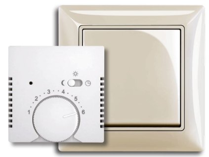 basic55 - 1710-0-3869 - kryt termostatu s otočným ovládaním - slonová kosť