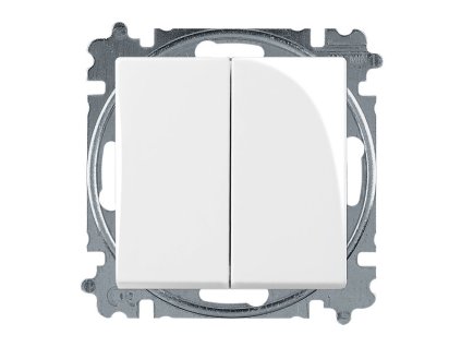 basic55 - 3521B-A0534594 - prepínač sériový s krytom - (radenie:5) - biela
