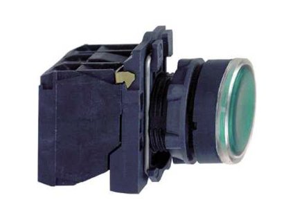 Kompletné tlačidlo presvietené licujúce s návratom zelené - XB5AW33B5 - 1Z+1V 24V AC/DC