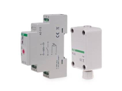 Súmrakový spínač F&F AZ-112 PLUS na DIN lištu s externou sondou