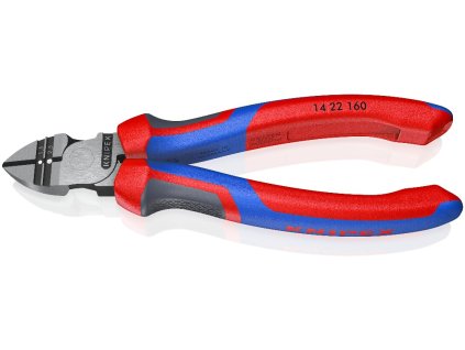 Bočné štiepacie kliešte s odizolovaním Knipex 14 22 160 s komfortnými rukoväťami
