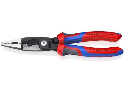 Kliešte pre elektroinštalácie Knipex 13 82 200 s funkciou 6v1