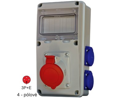 Zásuvková rozvodnica 633.1WW/4 - ENERBOX - 16A - 4x230V