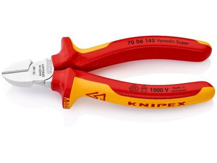 Bočné štiepacie kliešte KNIPEX VDE 140 mm - 70 06 140