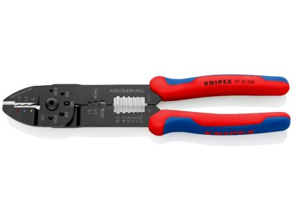 Lisovacie kliešte Knipex 97 22 240 na izolované konektory s dĺžkou 240 mm