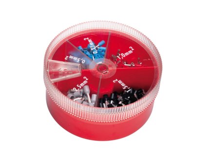 Sada izolovaných dutiniek CIMCO 181502 v otočnej dóze 400ks farebná rada 1