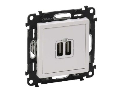 Valena Life - 753112 - Zásuvka jednonásobná s USB nabíjačkou - Biela