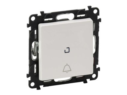 Valena Life - 752116 - Tlačidlo s prep. kont., orientačným osv., symbol zvonč. - Biela