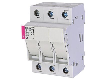 Poistkový odpojovač ETI EFD 10 3-pólový pre poistky 10x38 mm