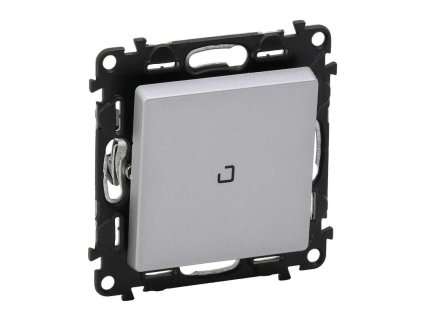 Valena Life - 752310 - Spínač č. 1 s orientačným osvetlením - Hliník