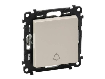 Valena Life - 752215 - Tlačidlo s prepínacím kontaktom, symbol zvončeka - Béžová