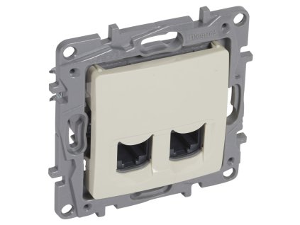 Niloé - 764674 - zásuvka dátová 2XRJ45 CAT.6 UTP - béžová