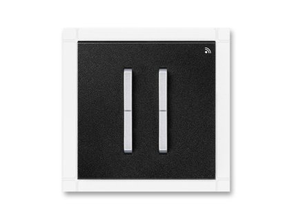 Neo Tech - 3299M-A11908 74 - Vysielač RF, kryt, nástenný, 2-tlačidlo - onyx/titánová