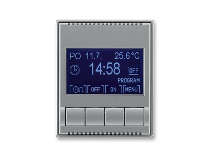 Time - 3292E-A20301 36 - Spínacie hodiny - oceľová