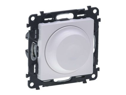 Biely otočný stmievač Legrand Valena Life pre LED a žiarovky