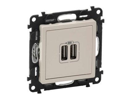 Valena Life - 753212 - USB nabíjačka dvojitá - Béžová