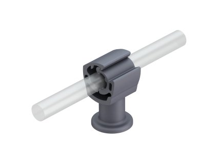 Plastový držiak bleskozvodného drôtu OBO Bettermann s výškou 30mm na závit M8