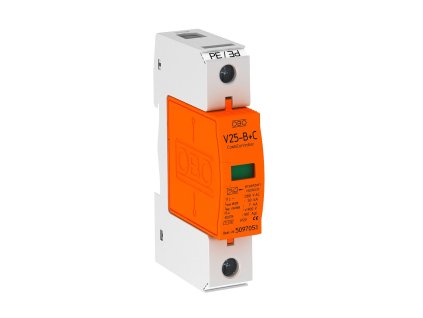 Kombinovaný zvodič prepätia OBO Bettermann V25-B+C typ 1+2 jednopólový