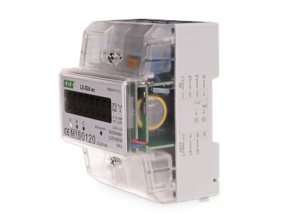 Digitálny trojfázový elektromer F&F LE-02d MID 80A na DIN lištu
