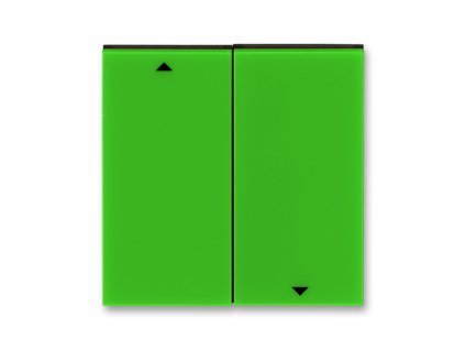 Levit - 3559H-A00662 67 - Kryt spínača delený s potlačou 1/0+1/10 - zelená/dymová čierna