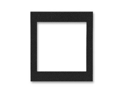 Levit - 3901H-A00355 63 - Rámček jednonásobný s otvorom 55x55, stredný - onyx