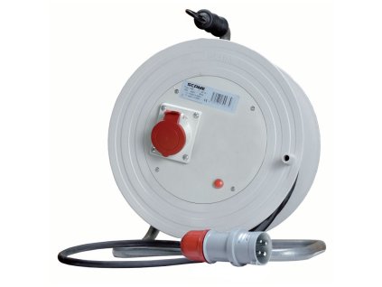 Predĺžovací bubon - 746.100/4-30M - 1x16A/4p/400V - 4x2,5 - GUMA - 30 metrov