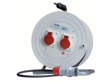 Predĺžovací bubon - 746.110/4-20M - 2x16A/4p/400V - 4x2,5 - GUMA - 20 metrov