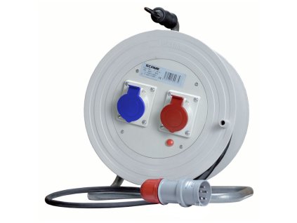 Predĺžovací bubon - 746.140-30M - 1x16A/5p/400V, 1x230V/pr. - 5x2,5 - GUMA - 30 metrov