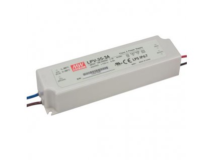 Napájací zdroj pre LED 24V 36W 1,5A IP67 - LPV-35-24