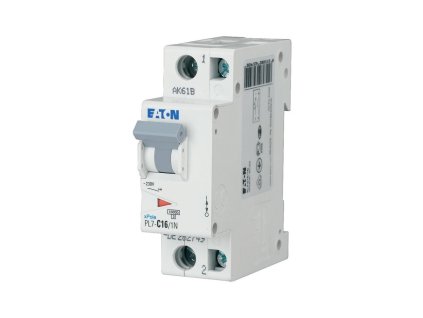 Istič Eaton PL7 C16 1+N pólový 16A 10kA na DIN lištu