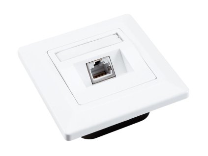 Zásuvka dátová Solarix SX9-1-5E-STP-WH 1xRJ45 pod omietku - 23100096