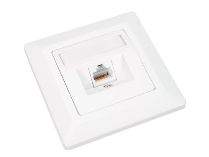 Zásuvka dátová Solarix SX9-1-5E-UTP-WH 1xRJ45 pod omietku - 23100095