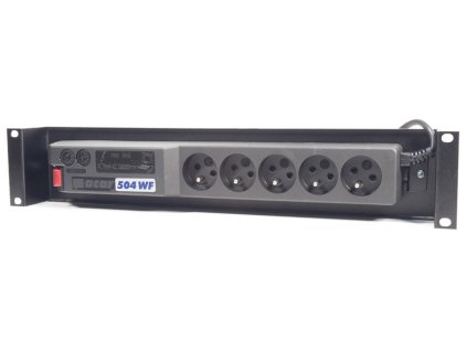 Prepäťová ochrana ACAR A-504 2U 5-zásuviek 3m - vrátane držiakov do 19 "líšt - 80593005