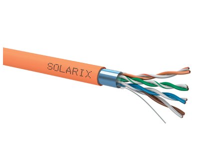 Dátový kábel Solarix SXKD-5E-FTP-LSOHFR-B2ca oranžový pre únikové cesty metráž