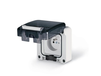 Zásuvka SCAME Protecta 137.4411 230V IP66 pod omietku s gélovým tesnením