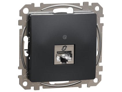 SEDNA Design - SDD114466S - Dátová zásuvka 1xRJ45 kat. 6A STP - Antracit