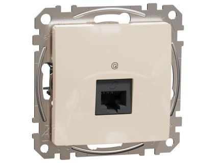 SEDNA Design - SDD112466 - Dátová zásuvka 1xRJ45 kat. 6A UTP - Béžová